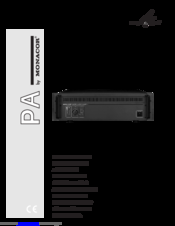 Monacor PA-3120 Instruction Manual