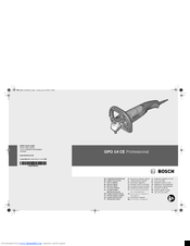 Bosch GPO 14 CE Professional Original Instructions Manual