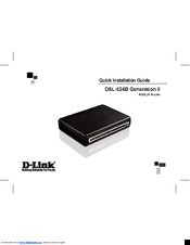 D-Link DSL-524B Quick Installation Manual