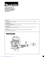 Makita PM7650H Instruction Manual