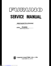 Furuno FS-8000 Service Manual