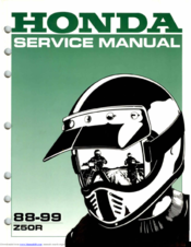 Honda 1999 Z50R Owner's Manual 