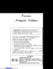 Lacanche Vougeot - Volnay General Manual