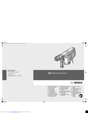 Bosch GSH 3 E Professional Original Instructions Manual