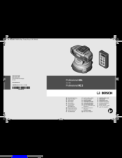 Bosch Professional GSL 2 Original Instructions Manual