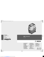 Bosch GAS Professional 15 Original Instructions Manual