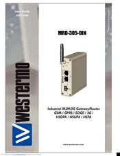 Westermo MRD-305-DIN User Manual