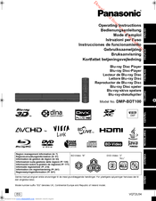 Panasonic DMPBDT100 - 3D BLU-RAY DISC PLAYER Operating Instructions Manual