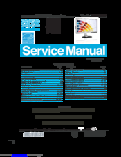 Philips 241P3ES/00 Service Manual