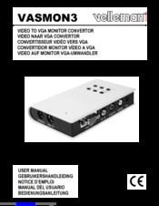 Velleman vasmon3 User Manual