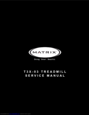 Matrix t3x-03 Service Manual