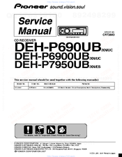 Pioneer Deh P690ub Service Manual Pdf Download Manualslib