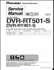 Pioneer DVR-RT401-S Service Manual