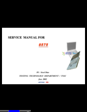 Mitac 8575 Service Manual