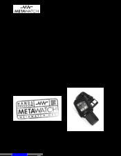 Metawatch WDS112 User Manual