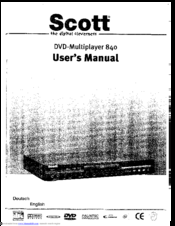 Scott 840 User Manual