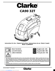 Clarke CA90 32T Instructions For Use Manual