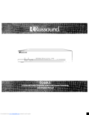Russound D250LS Installation Manual