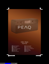 Peaq PDR100 User Manual