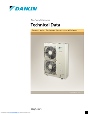 Daikin RZQG-L7V1 Technical Data Manual