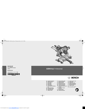 Bosch GCM 8 SJL Original Instructions Manual