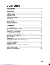 Optoma w313 User Manual