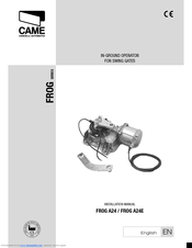 CAME FROG A24 Installation Manual