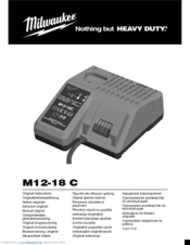 Milwaukee M12-18 C Original Instructions Manual