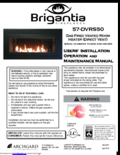 Brigantia 57-DVRS50 User's Installation, Operation And Maintenance Manual