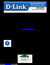 D-Link DFE-528TX Quick Install Manual