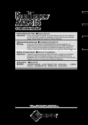 Eizo RadiForce MX215 Instructions For Use Manual