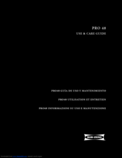 Sub-Zero CB648PROG Use & Care Manual
