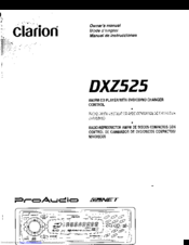 Clarion DXZS2S Owner's Manual