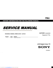 Sony KLV-46EX430 Service Manual