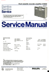 Philips D 6650 Service Manual