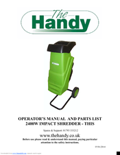 The Handy THIS Operator's Manual And Parts List