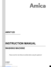 Amica AWN712D Instruction Manual
