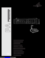 Monacor PA-1206RC Instruction Manual