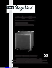 IMG STAGE LINE SOUND -100SUB Instruction Manual