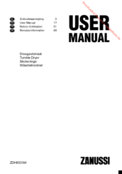 Zanussi ZDH8333W User Manual