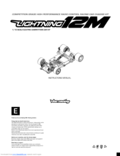 VBC RACING LIGHTNING 12M Instruction Manual