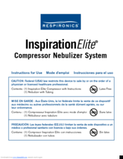 Respironics Inspiration Elite Manuals Manualslib