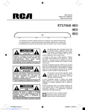 RCA rts796b User Manual