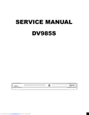 BBK DV985S Service Manual