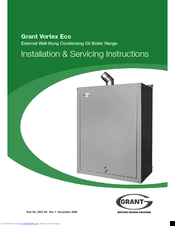 Grant Vortex Eco Installation & Servicing Instructions Manual
