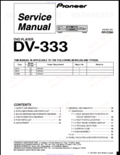 Pioneer DV-333 Service Manual