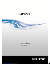 Christie LX1750 Network Manual