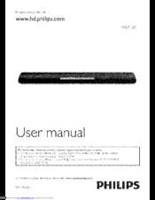 Philips HTL5120/F7 User Manual