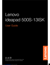 Lenovo ideapad 500S-13ISK User Manual