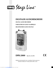 IMG STAGE LINE DPR-2000 B Instruction Manual